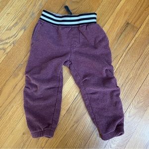 Tea collection sweatpants burgundy size 2T